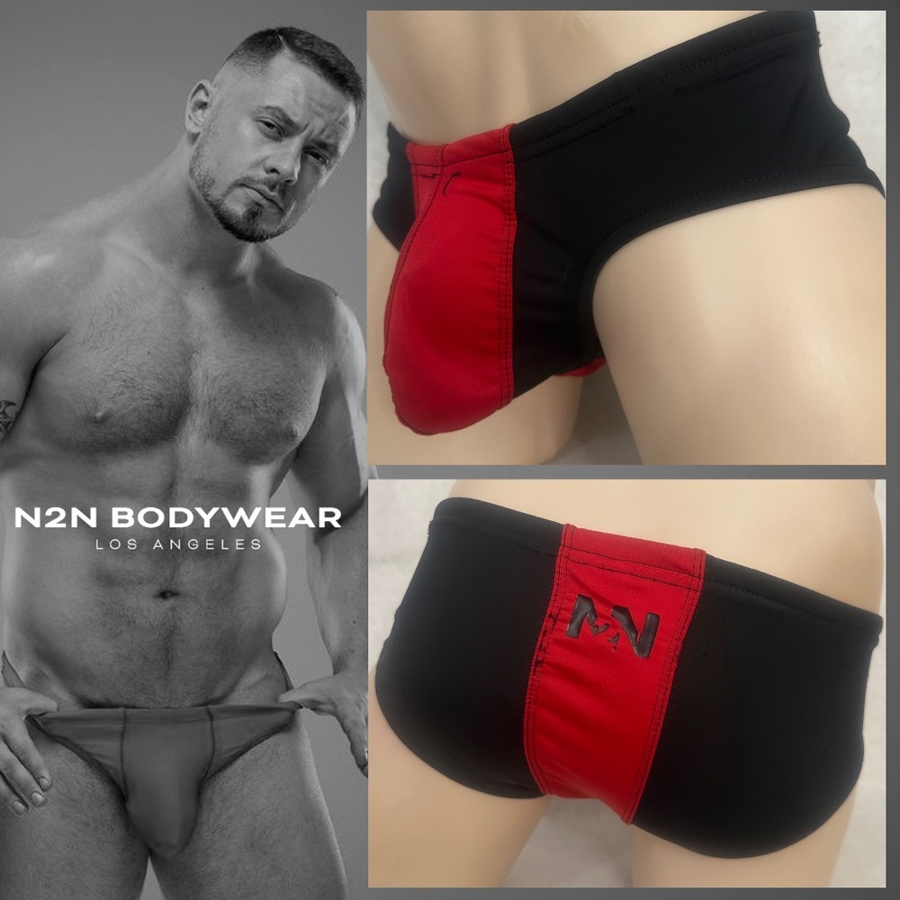N2N Bodywear Pouch Swimsuit w C Ring Small Gently worn 83% nylon /17% spandex